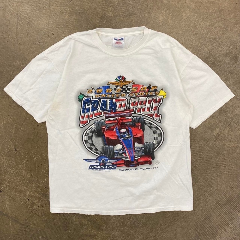 Vintage Indy Indianapolis Motor Speedway F1 Formula 1 Grand Prix 2002 T-Shirt L